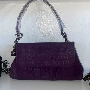 Deep Purple Leather Purse